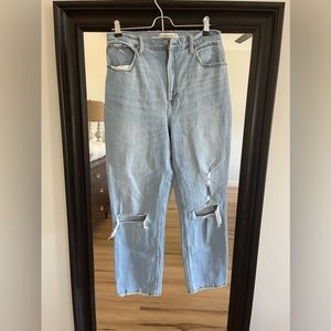 Abercrombie Curve Love Ultra High Rise Ankle Straight